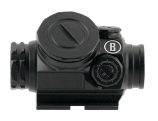Bushnell Tac Optics Lil P Prism Red Dot Sight features a circle dot and bullet drop compensator reticle